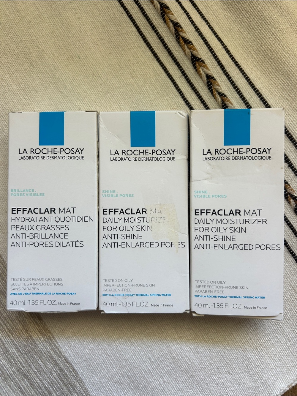 La Roche-Posay Effaclar Mat 3-Pack New Sealed Moisturizer